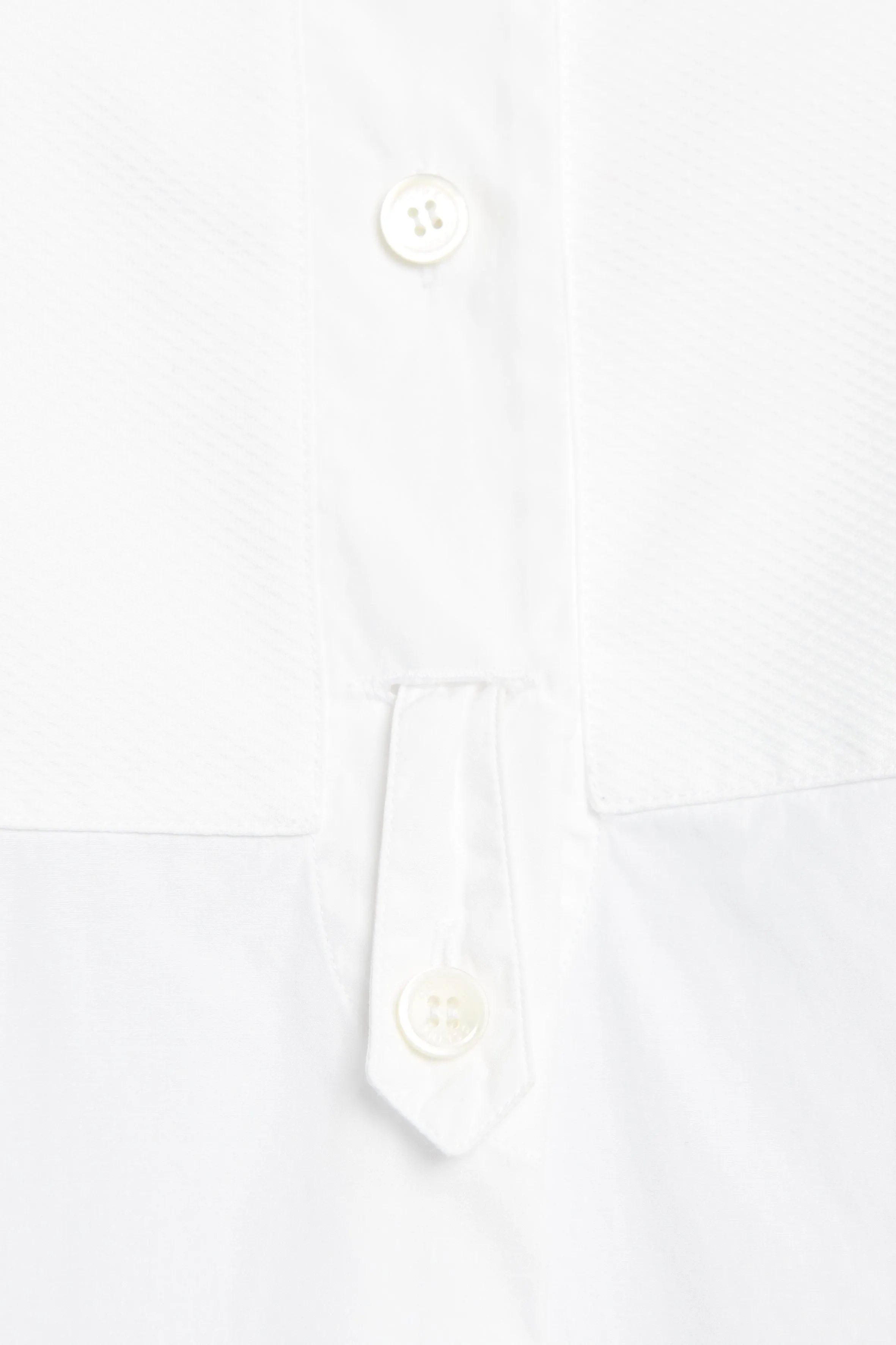 White Tuxedo Style Preowned Shirt