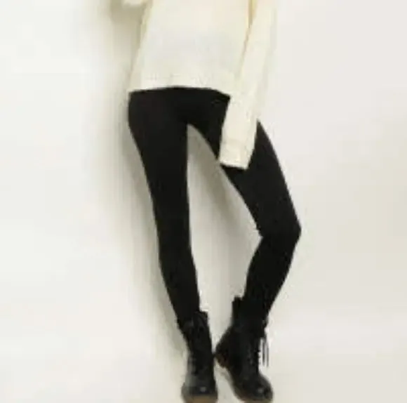 Women's Black Fleece Leggings