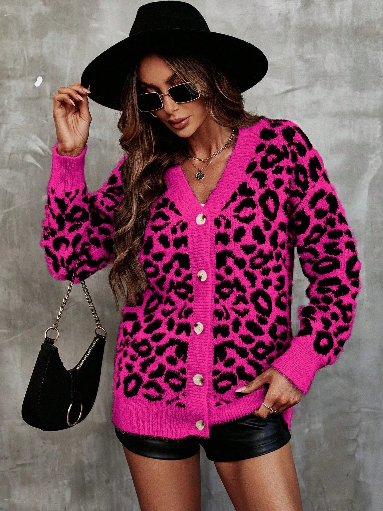 Women's Leopard Print Cardigan