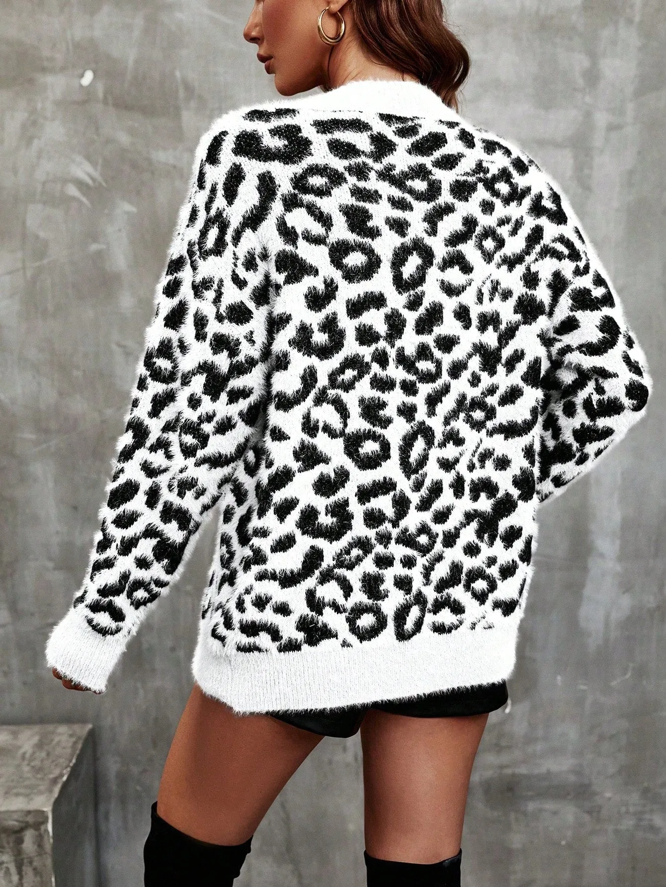 Women's Leopard Print Cardigan