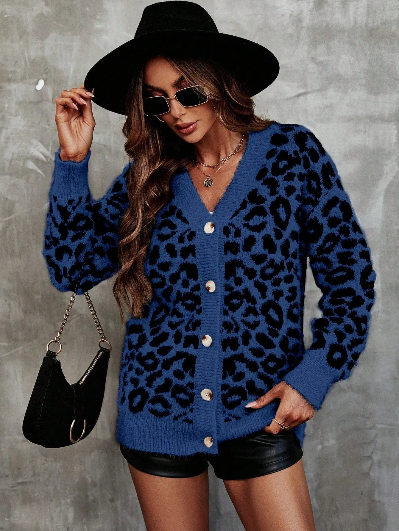 Women's Leopard Print Cardigan