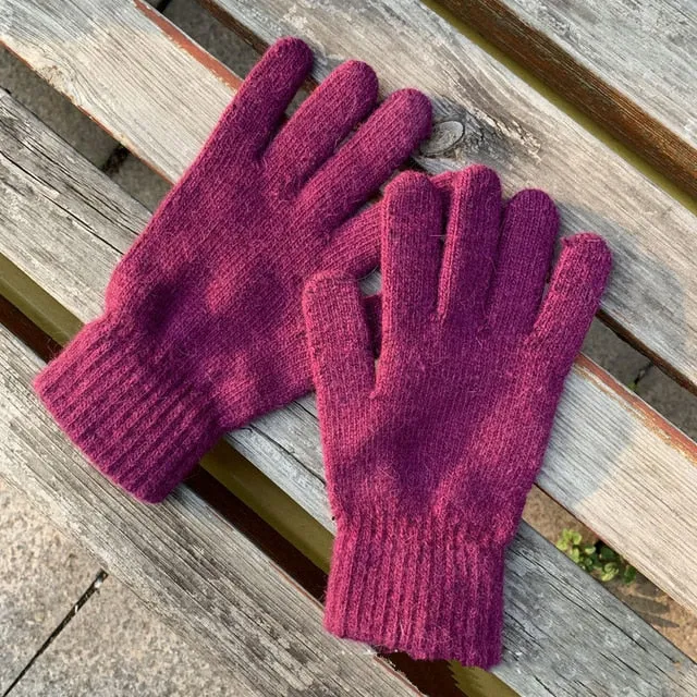 women's winter  cute plush warm  winter gloves