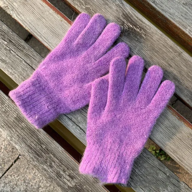 women's winter  cute plush warm  winter gloves