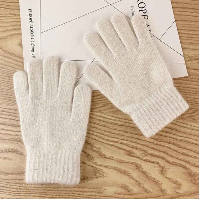 women's winter  cute plush warm  winter gloves