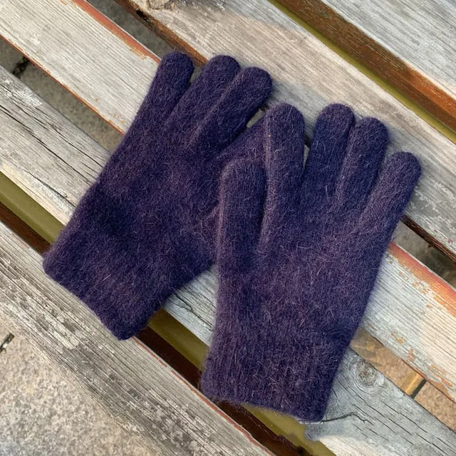 women's winter  cute plush warm  winter gloves