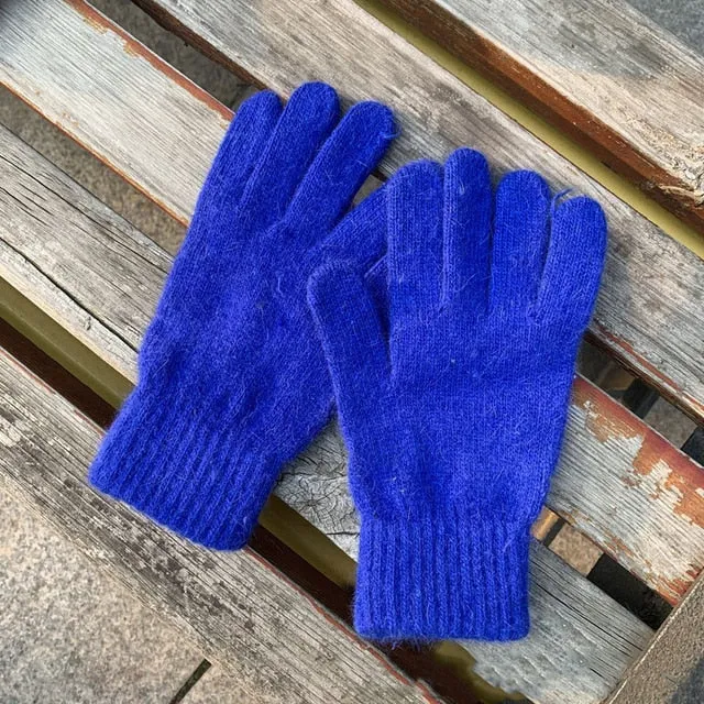 women's winter  cute plush warm  winter gloves