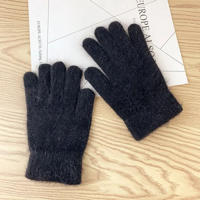 women's winter  cute plush warm  winter gloves
