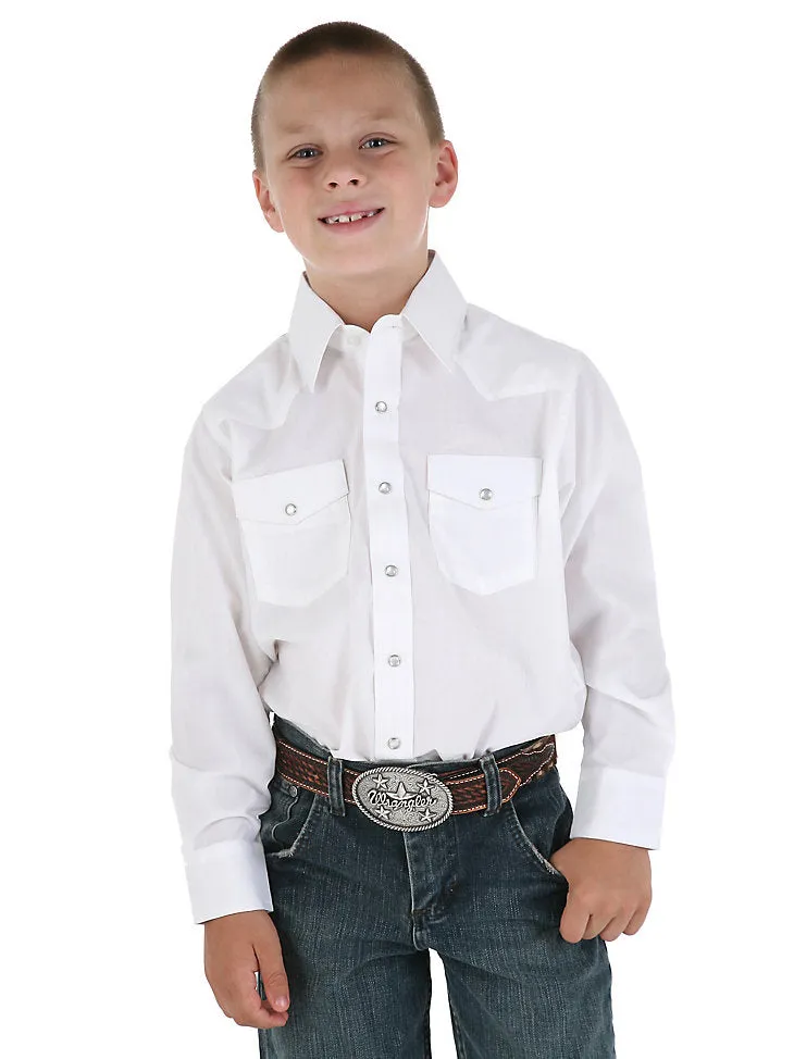 Wrangler Boys Dress White Shirts Style 204WHSL